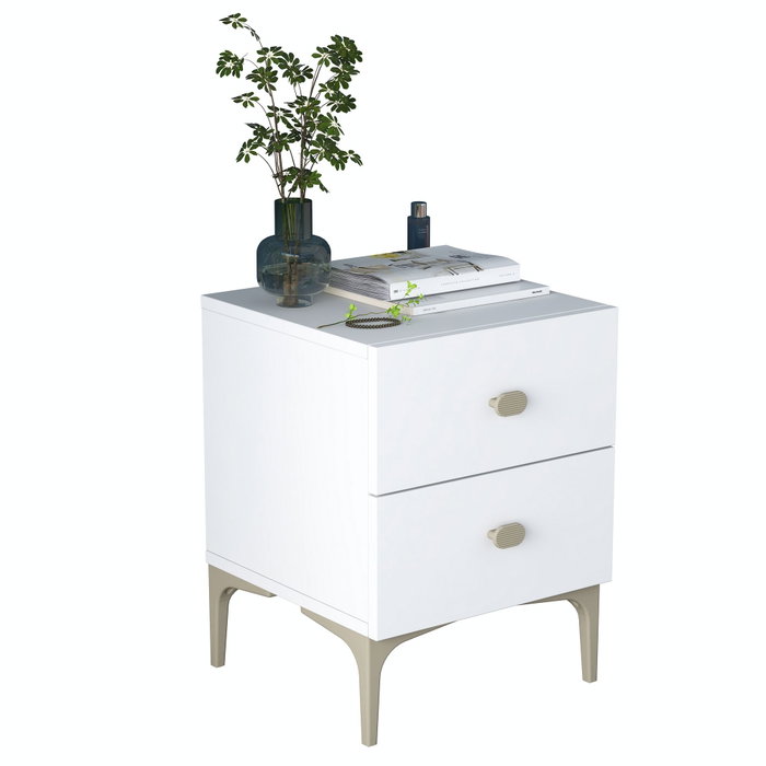 Hanah Home Mesita de Noche BD110 - 4111 Blanca